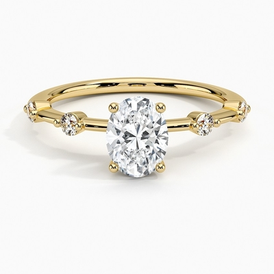 0.75 Karat Oval Pırlantalı Aimee Pırlanta Nişan Yüzüğü