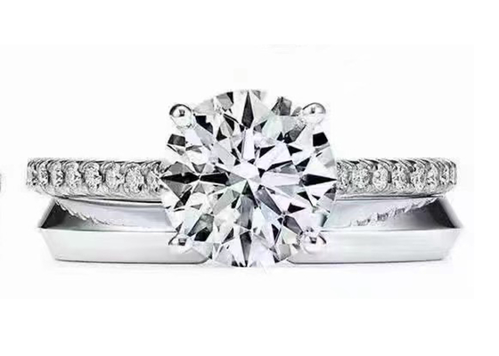 38 adet Doğal Pırlanta Alyans Ayarları Yuvarlak Kesim 1.2ct RD7MM