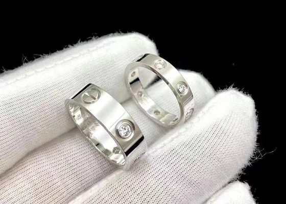 0.41ct 18K Som Altın Pırlantalı Yüzük 4mm-6mm Genişlik