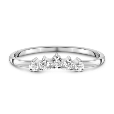 Gerçek Kesim Pırlanta Alyanslar Brilliant 14K Rose Gold Takı