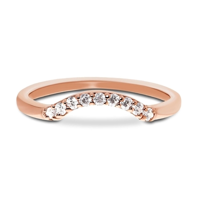 En Güzel Gerçek Pırlanta Fantezi Söz Yüzükleri 14K Rose Gold Takı