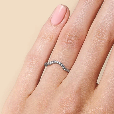 En Güzel Gerçek Pırlanta Fantezi Söz Yüzükleri 14K Rose Gold Takı