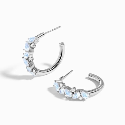 Toptan 925 Ayar Gümüş Takı 14 K Altın Kaplama Kadın Dangle Küpe Doğal Aytaşı Damla Küpe