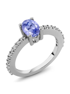 Kuyumcular Kulübü Tanzanite Yüzük Beyaz Pırlantalı Birthstone Takı