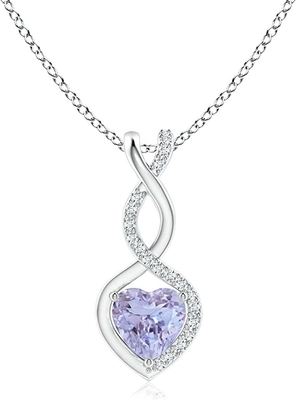 3.12 Karat Hakiki Tanzanit Ve Beyaz Topaz 3 Parça Kolye 925 Ayar Gümüş