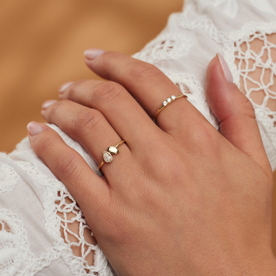 0.75 Karat Oval Pırlantalı Aimee Pırlanta Nişan Yüzüğü