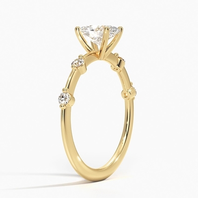 0.75 Karat Oval Pırlantalı Aimee Pırlanta Nişan Yüzüğü