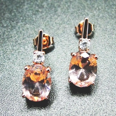 Yeşil Spinels Kübik Zirkon Taş Yüzük Küpe Saf 925 Ayar Gümüş Moda Takı Seti
