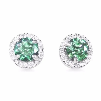 Yeşil Spinels Kübik Zirkon Taş Yüzük Küpe Saf 925 Ayar Gümüş Moda Takı Seti
