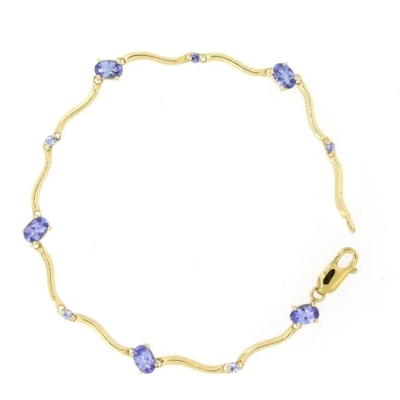 Toptan 925 Ayar Gümüş Rose Altın Kaplama Oval Kesim Tanzanite Kolye Ucu