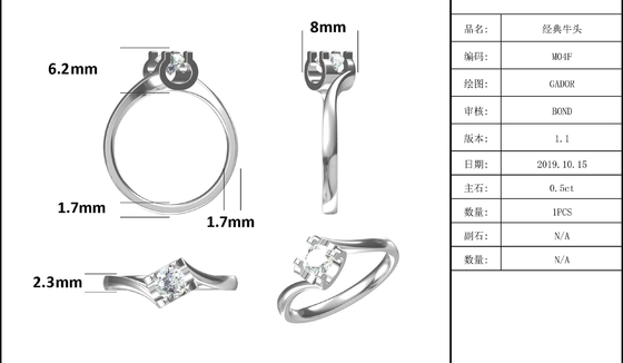 9K Gümüş Yüzük Trapez Beyaz Mozanit Pırlanta Minimalist Düğün Takısı