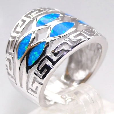 925 Ayar Gümüş Quanlity Opal Yunan Zümrüt Birthstone Infinity Anahtar Opal Bileklik
