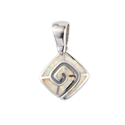 Gözyaşı Damlası Anahtar Charm Yunan Opal Takı 47x27mm 925 Ayar Gümüş Rodyum