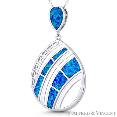 Gözyaşı Damlası Anahtar Charm Yunan Opal Takı 47x27mm 925 Ayar Gümüş Rodyum