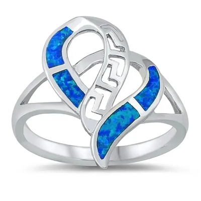 Gözyaşı Damlası Anahtar Charm Yunan Opal Takı 47x27mm 925 Ayar Gümüş Rodyum