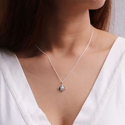 EZ Smokin Palmiye Ağacı Dangle Charms Kolye için Kübik Zirkon ile 925 Ayar Gümüş Ağaç Kolye