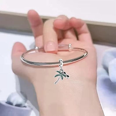 Güneş Gözlüğü ile Chili Takı Hindistan Cevizi Hurma Ağacı Tatil Plaj Charm Pandora Charms Bilezikler ile Uyumlu