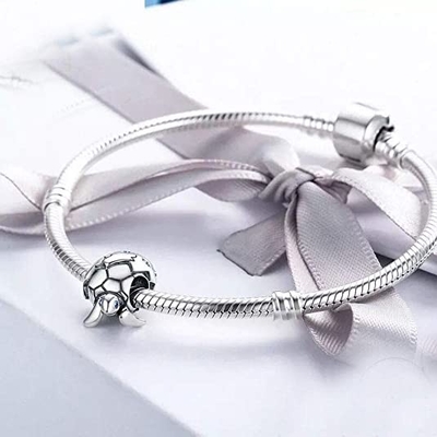 Dangle Hindistan Cevizi/Palmiye Ağacı ve Berrak Kristaller Charms Bileklikler için Charm Boncuklu