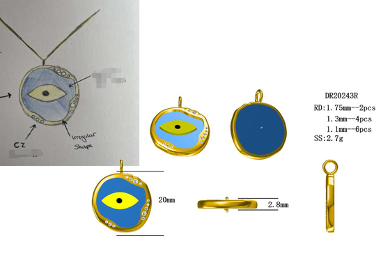 0.2ct 8pcs Yarı Dağı Pırlanta Yüzük 14K Beyaz Altın Malzeme Hediye için ODM