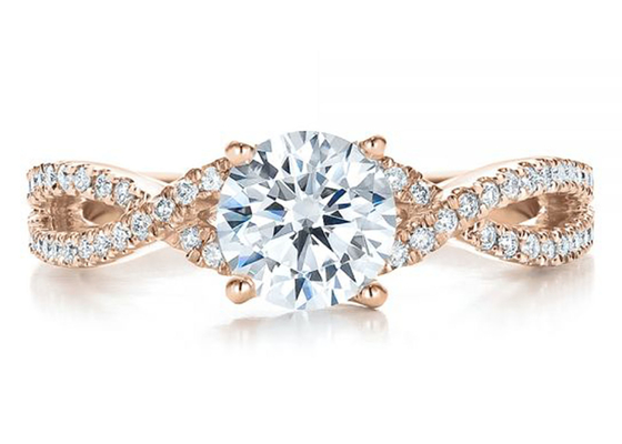 0.8ct Doğal Pırlanta Alyans 6.0MM Boyut OEM ODM