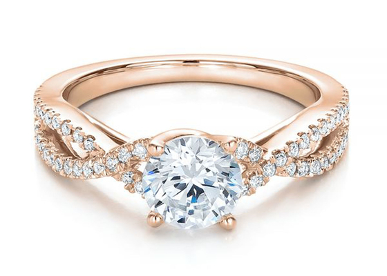 0.8ct Doğal Pırlanta Alyans 6.0MM Boyut OEM ODM