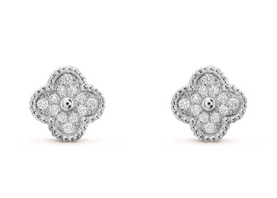 0.24ct 18k Altın Pırlanta Küpeler, 10mm Pırlanta Kulak Çivileri 2.37g Ağırlık