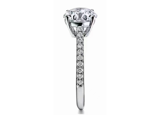 38 adet Doğal Pırlanta Alyans Ayarları Yuvarlak Kesim 1.2ct RD7MM