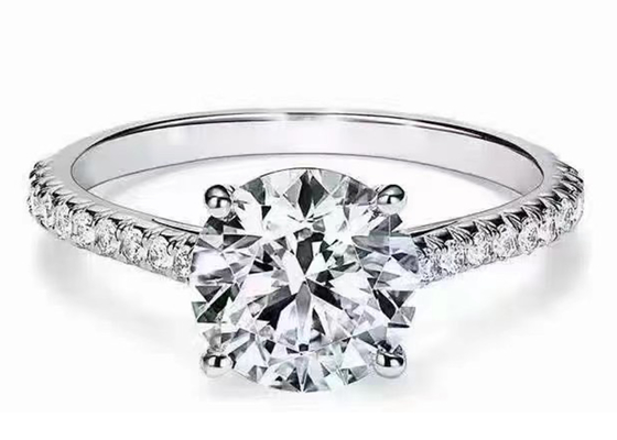 38 adet Doğal Pırlanta Alyans Ayarları Yuvarlak Kesim 1.2ct RD7MM