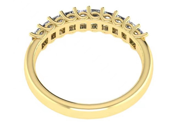 10 adet Pırlanta 18k Rose Gold Yüzük 3.0×2.0mm Yıldönümü için EM Kesim