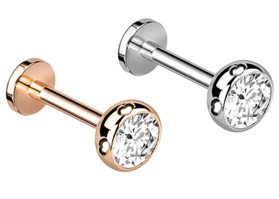 Steril Altın Vücut Piercing Takı Küpe Vida Stili Dia 3×3mm