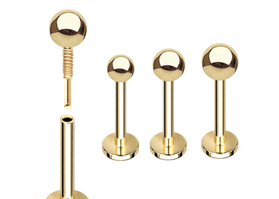 OEM 14k Altın Kıkırdak Küpe, Vücut Piercing Küpe 5mm 8mm 10mm Uzunluk