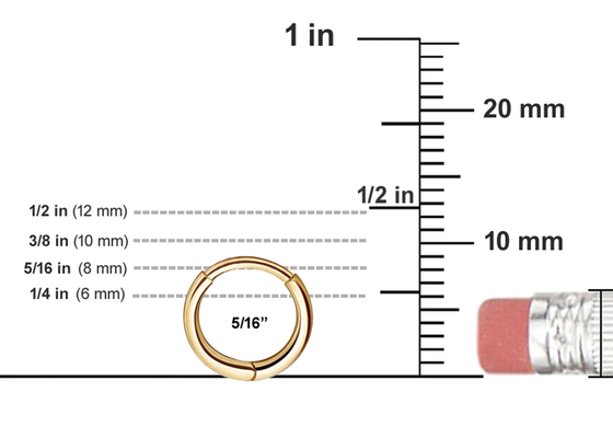 14K Altın Piercing Takı Küpe OEM ODM Dikdörtgen Pırlantalı