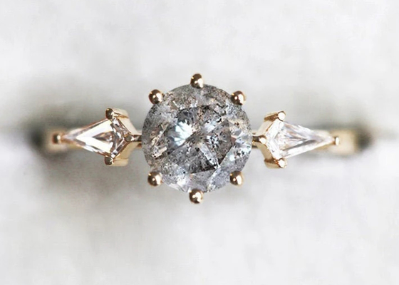0.8ct Lab Grown Pırlanta Alyans, 9k Altın Alyans ODM OEM
