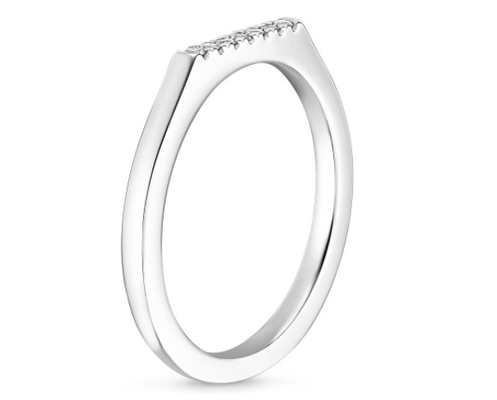 1.3mm 0.07karat 925 Ayar Gümüş Mozanit Kadınlar için Alyans