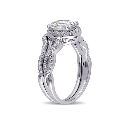 Oval Kesim 18 Ayar Beyaz Altın Pırlanta Alyans 0.92ct Kadınlar İçin Ağırlık ODM